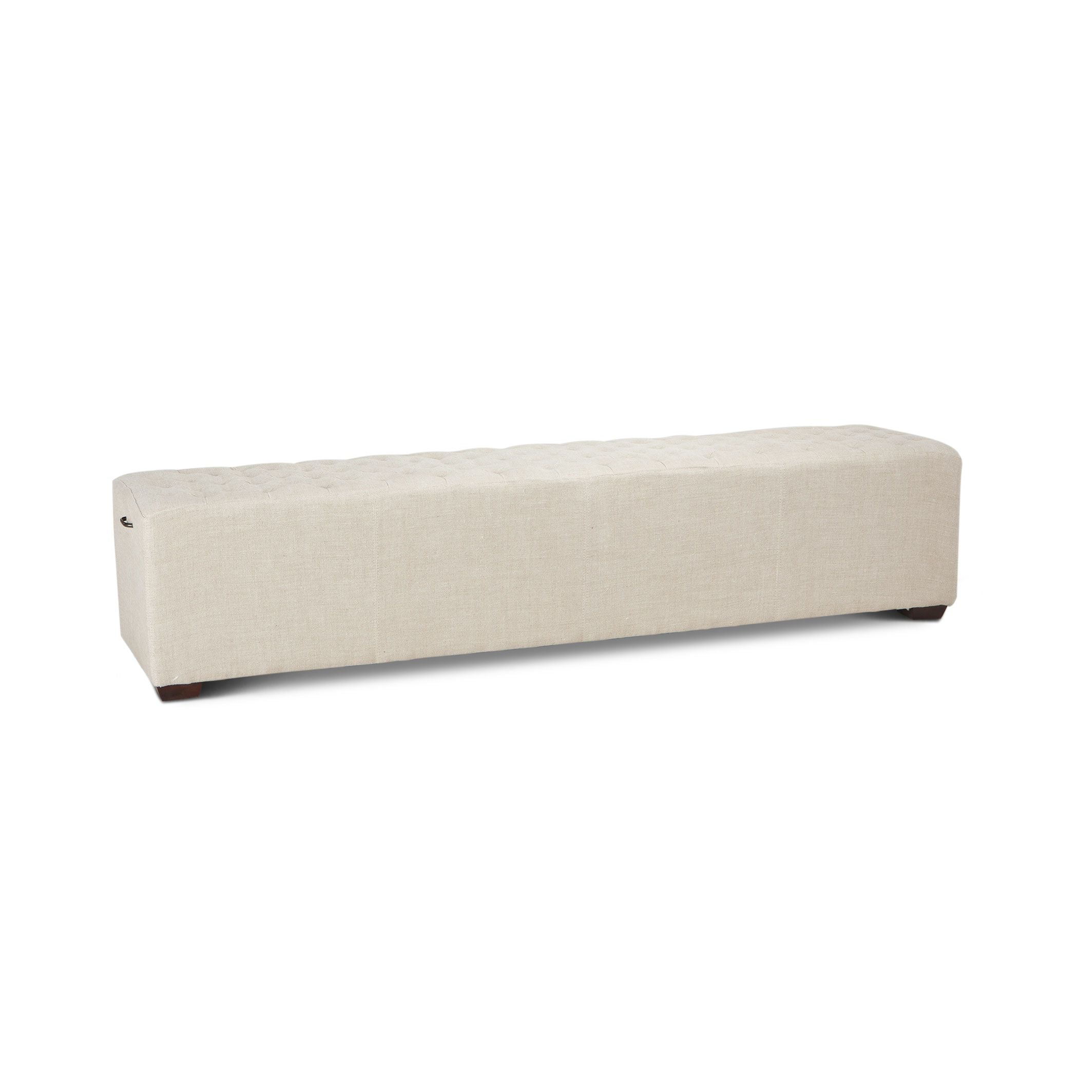 Grosvenor D'Orsay Linen Bench